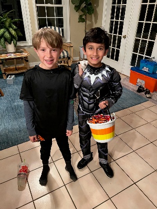 Bradley with friends