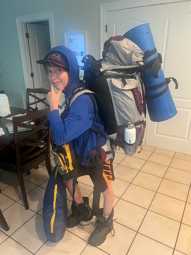 Bradley backpacking