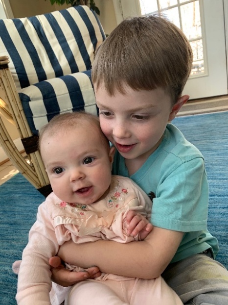 Bradley with siblings